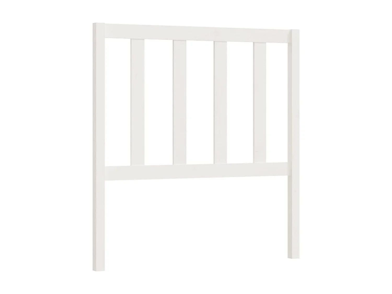 Cabeceira de cama 81x4x100 cm pinho maciço branco