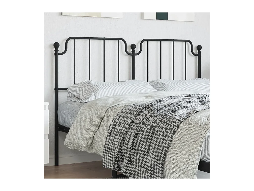 Tête de lit métal noir 150 cm