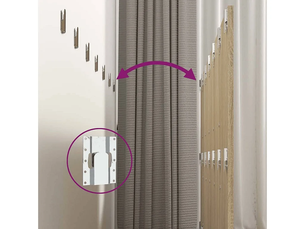 Hoofdbord met kastjes bewerkt hout sonoma eikenkleurig