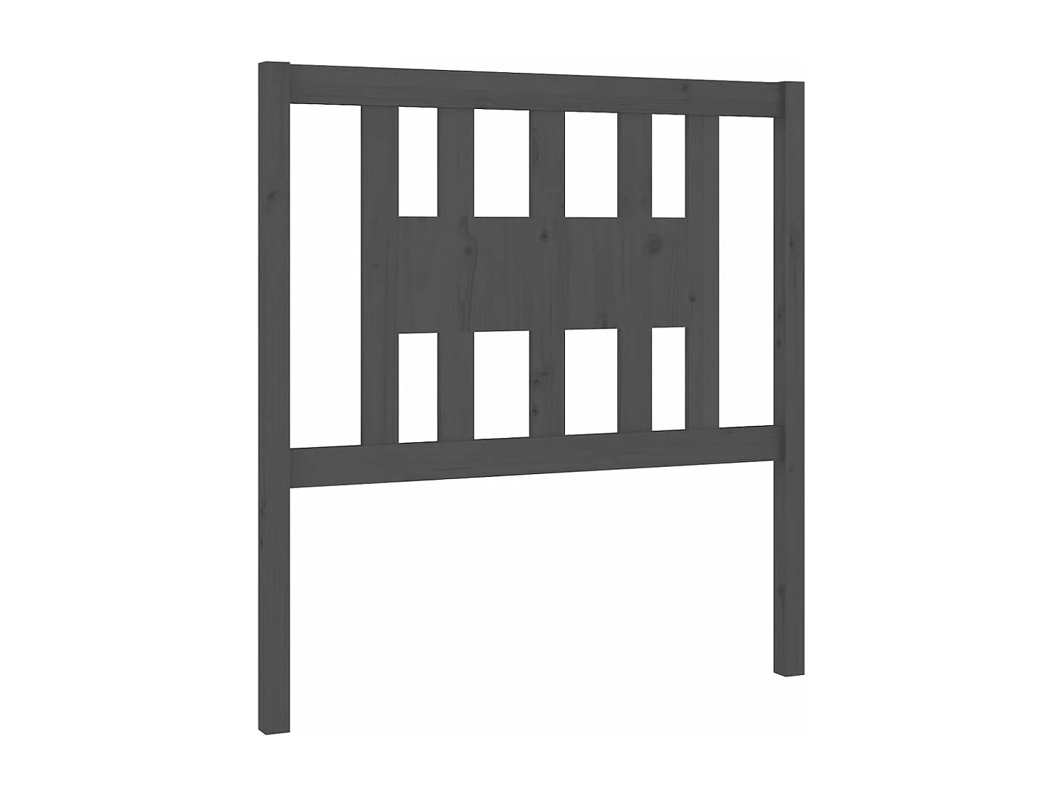 Tête de lit Gris 81x4x100 cm Bois massif de pin