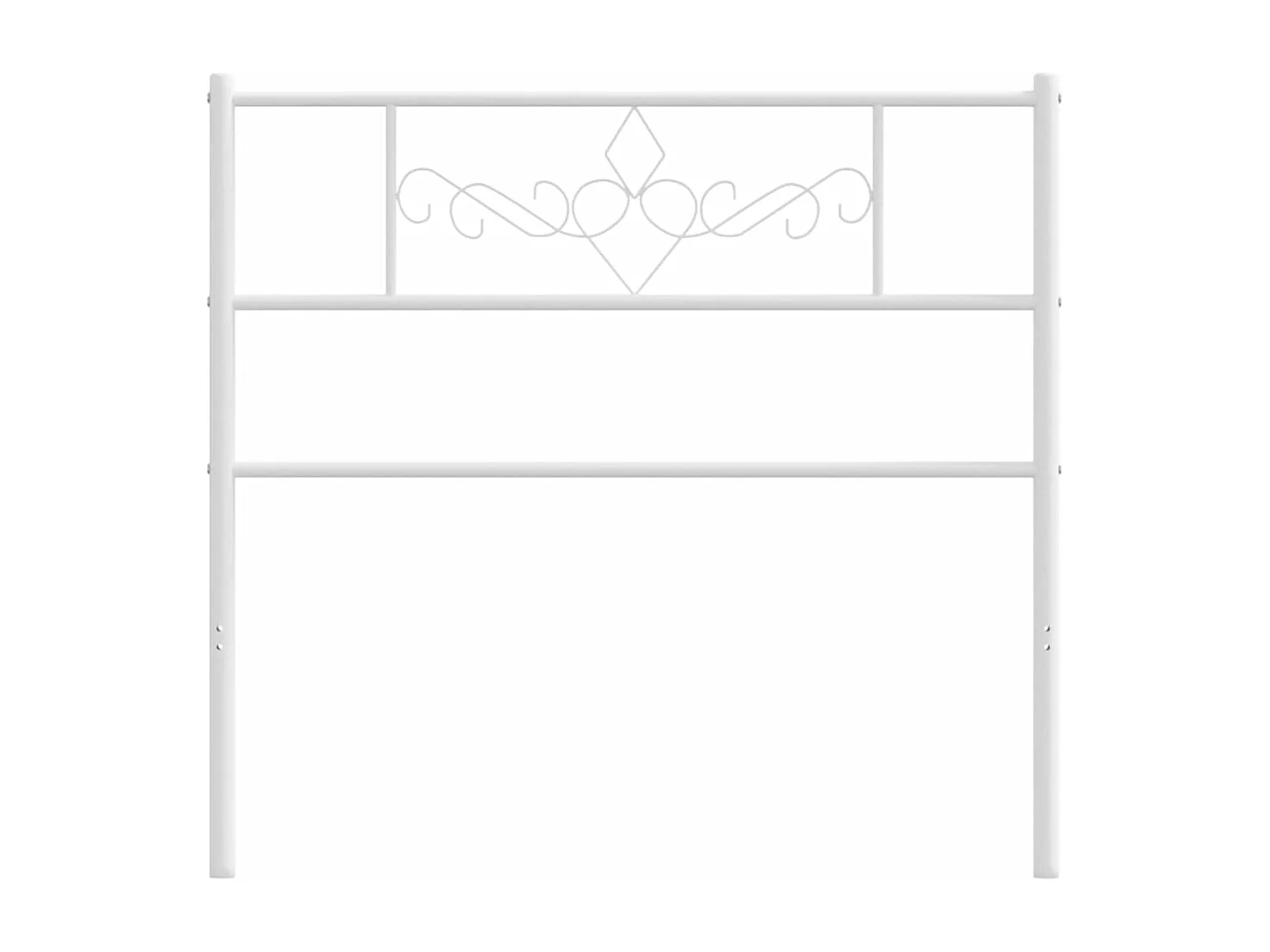 Tête de lit métal blanc 100 cm