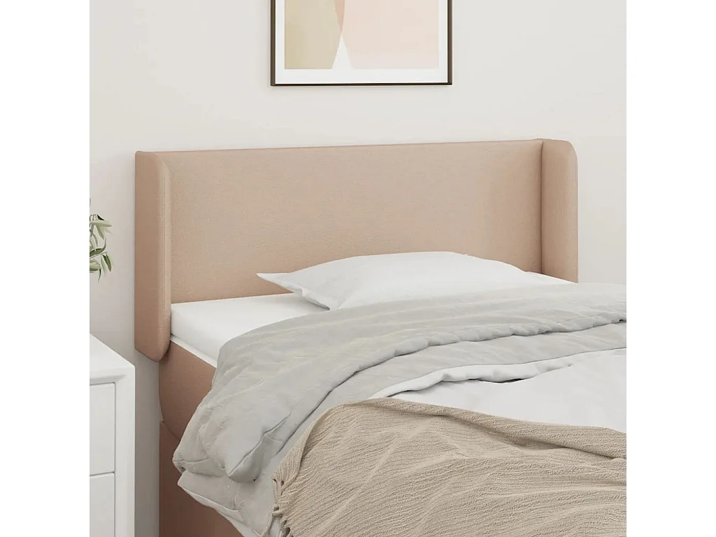 Tête de lit avec oreilles Cappuccino 83x16x78/88 cm Similicuir