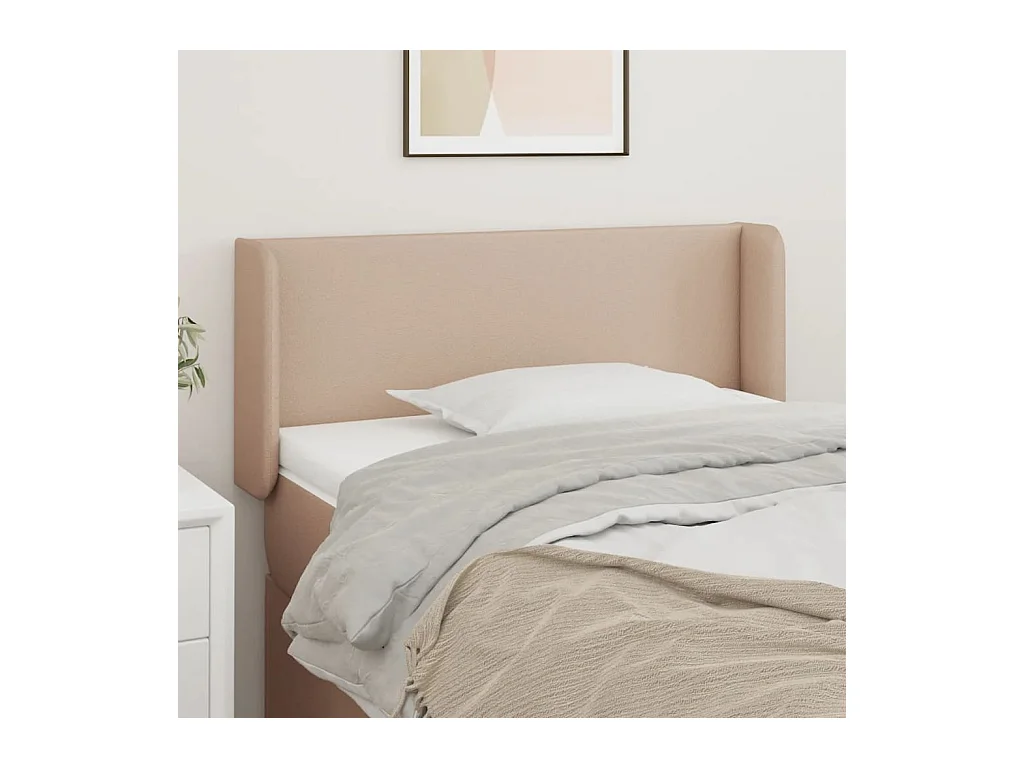 Tête de lit avec oreilles Cappuccino 83x16x78/88 cm Similicuir