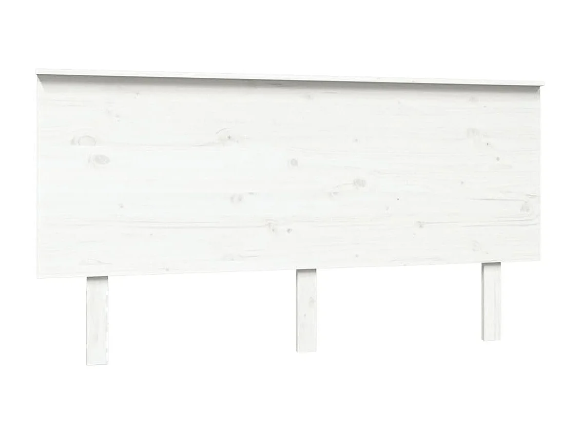 Tête de lit Blanc 154x6x82,5 cm Bois massif de pin