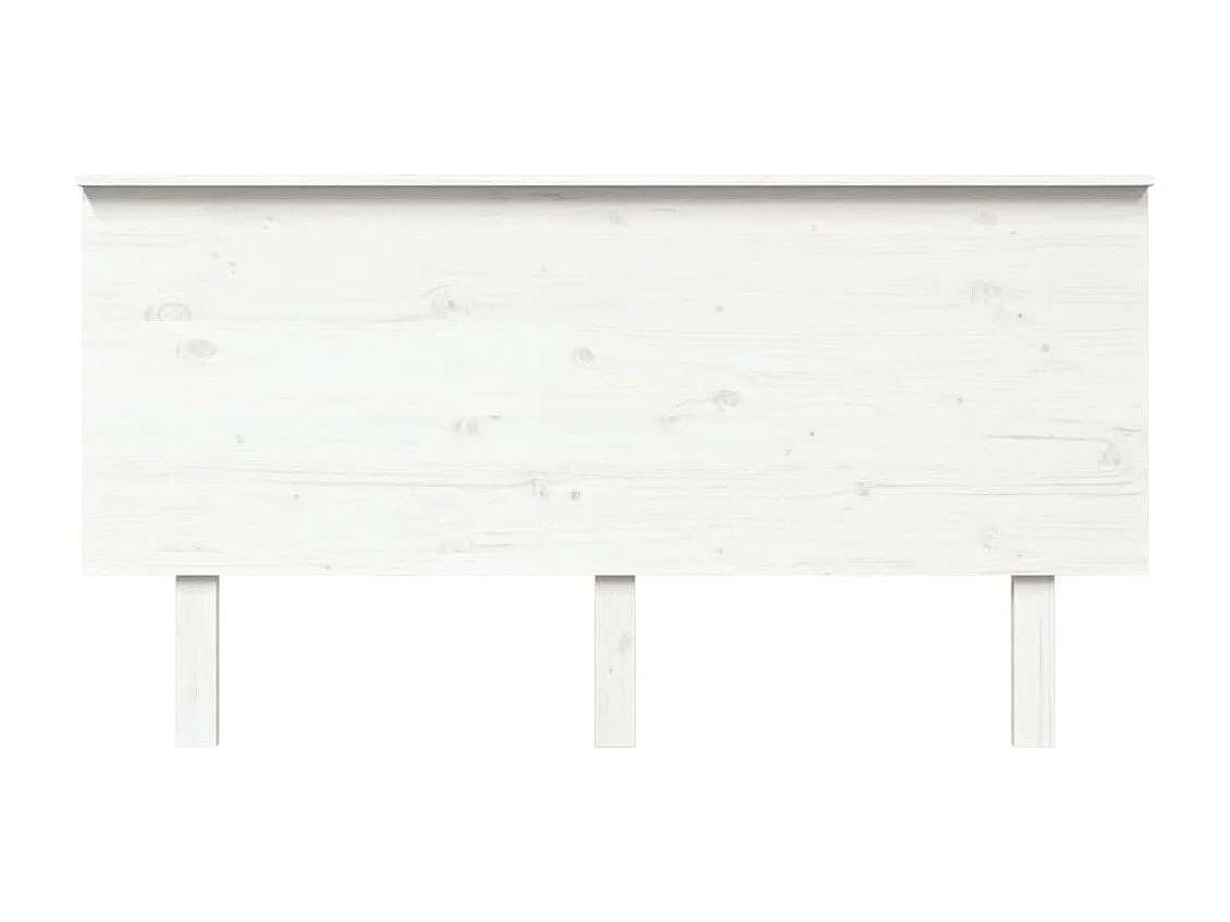 Tête de lit Blanc 154x6x82,5 cm Bois massif de pin