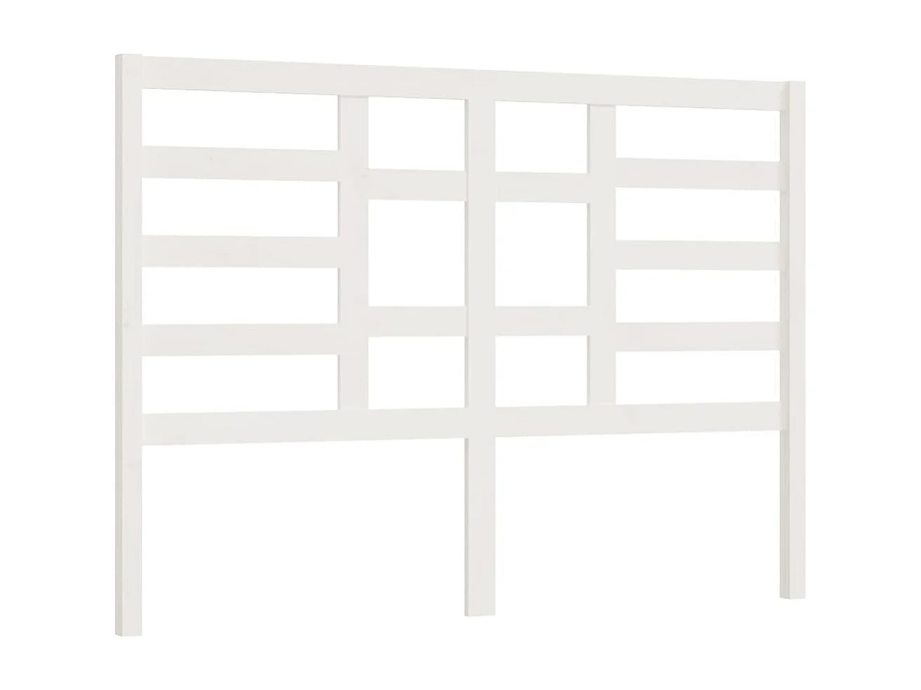 Tête de lit Blanc 166x4x104 cm Bois massif de pin