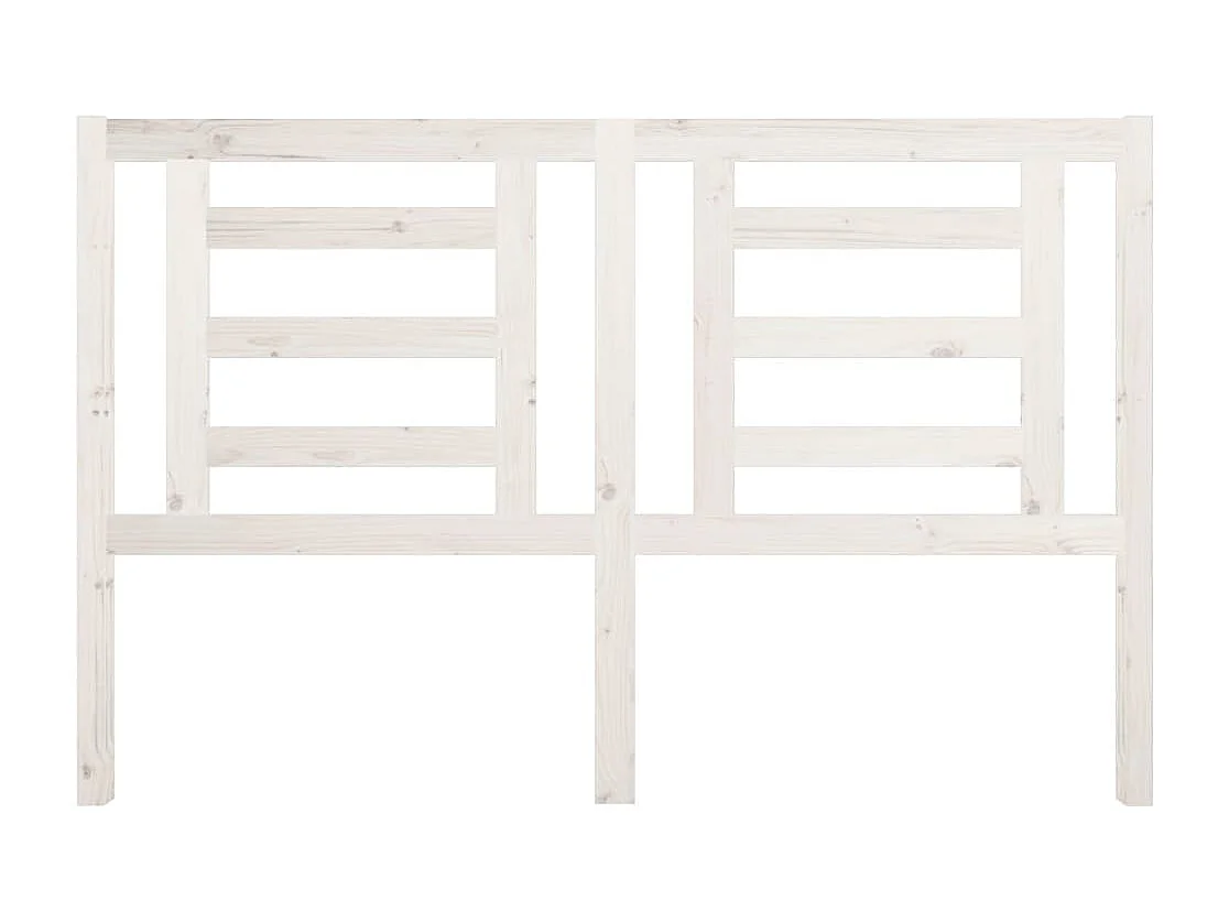 Tête de lit Blanc 156x4x100 cm Bois de pin massif