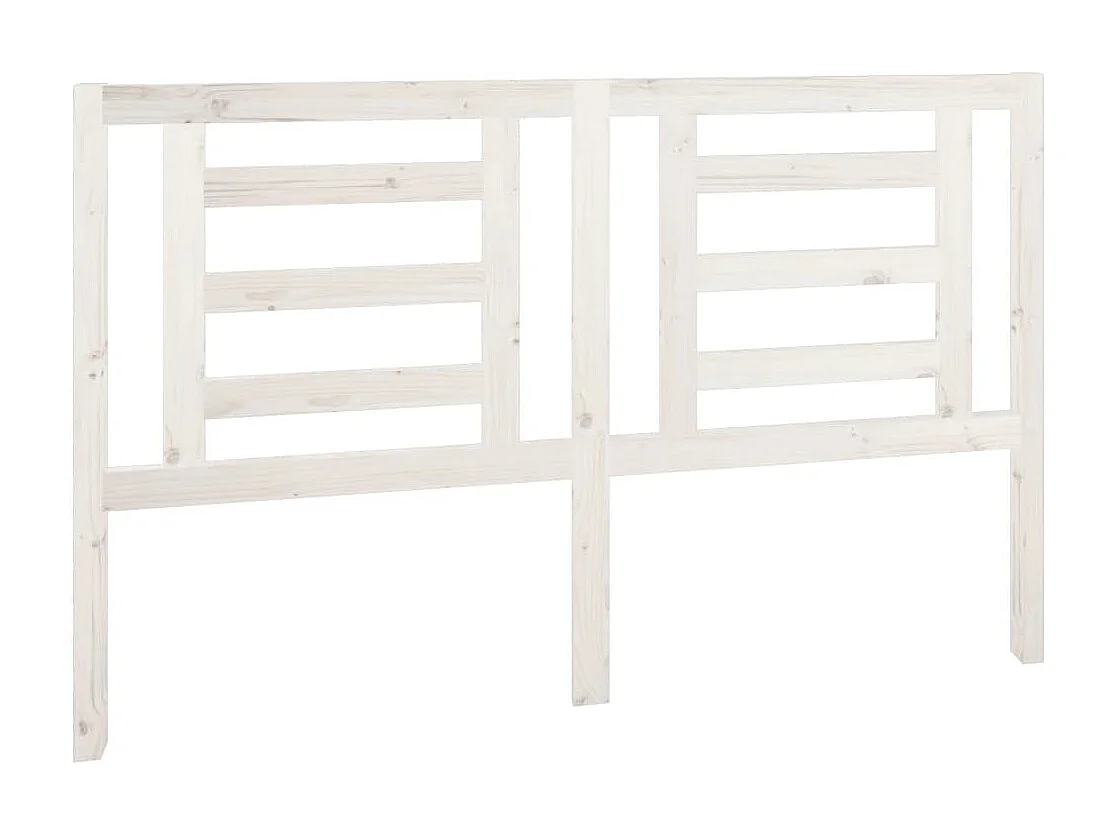 Cabeceira de cama 156x4x100 cm pinho maciço branco