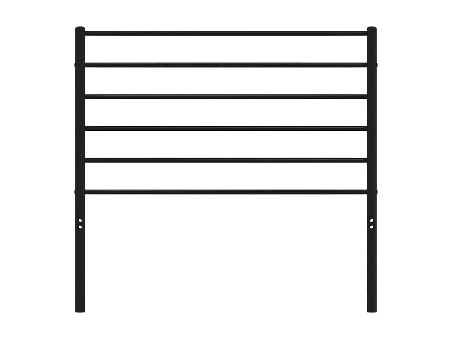 Tête de lit métal noir 100 cm