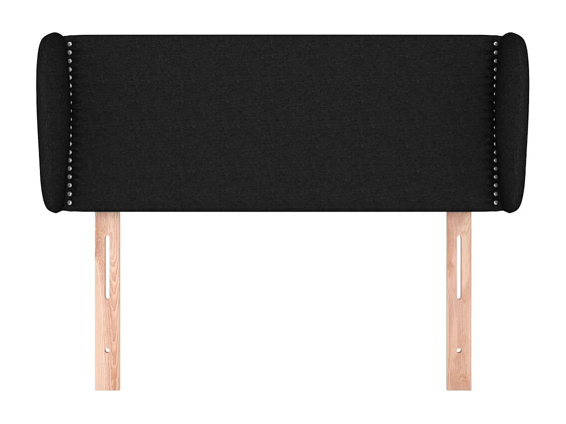 Cabecero de tela negro 103x23x78/88 cm