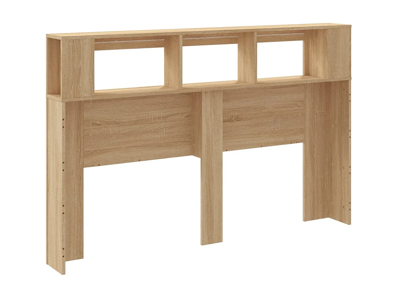 Tête de lit à LED chêne sonoma 160x18,5x103,5cm bois ingénierie