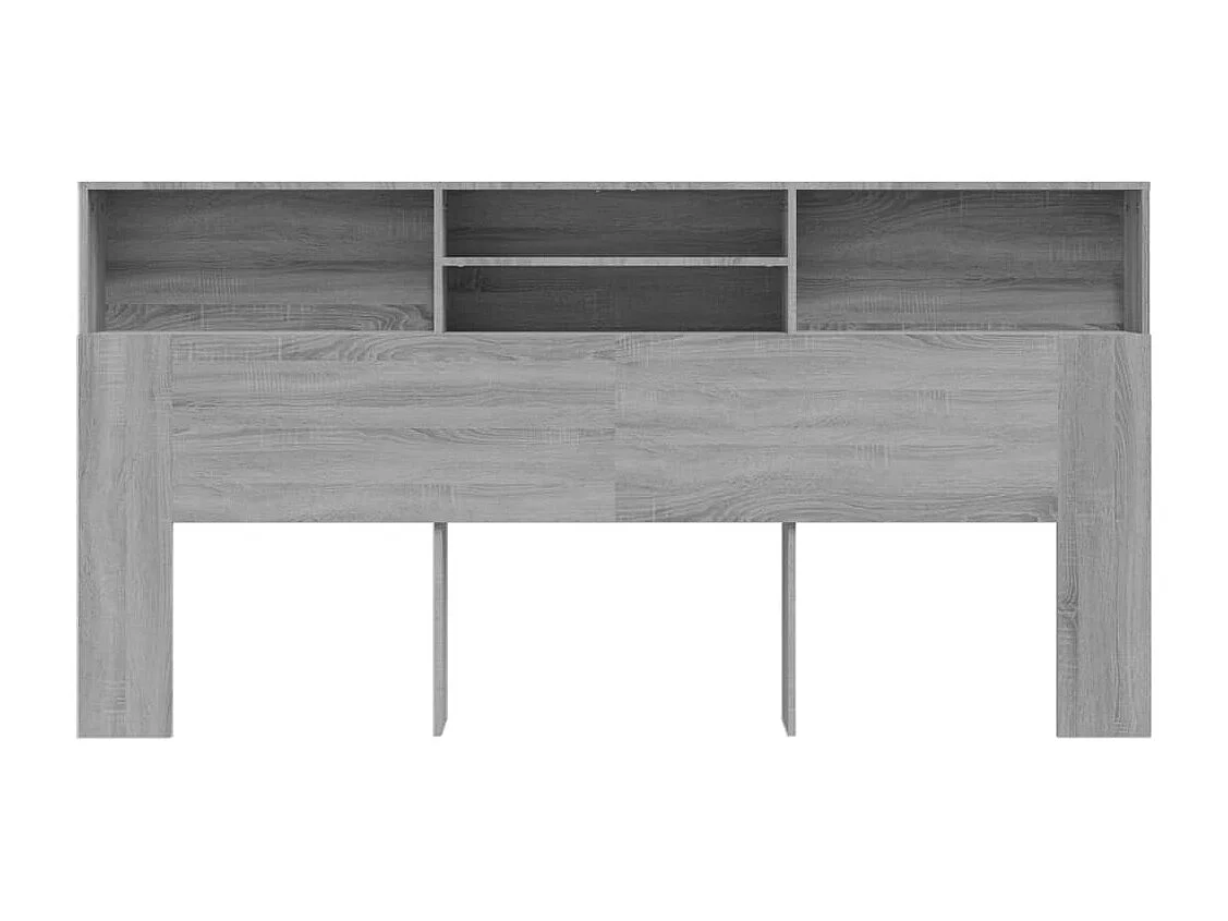 Armoire de tête de lit Sonoma gris 200x19x103,5 cm