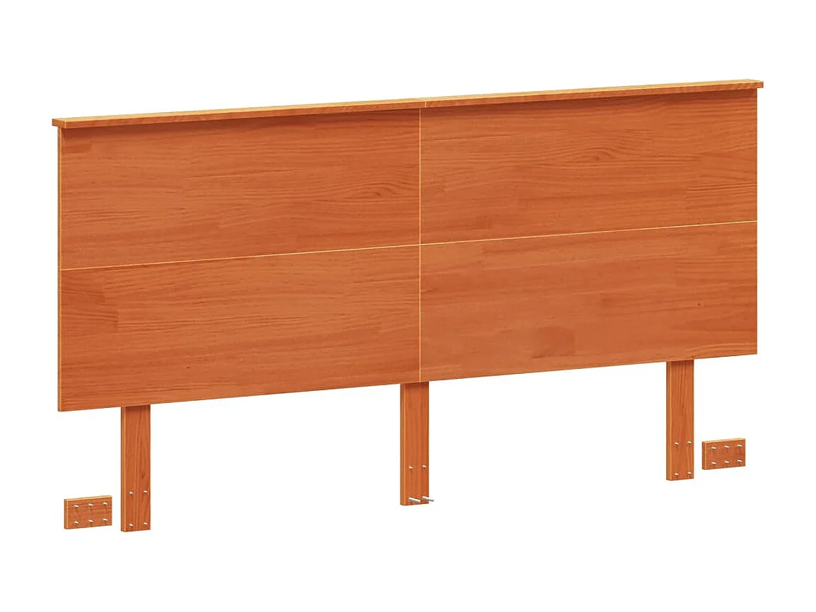 Tête de lit cire marron 160 cm bois massif de pin