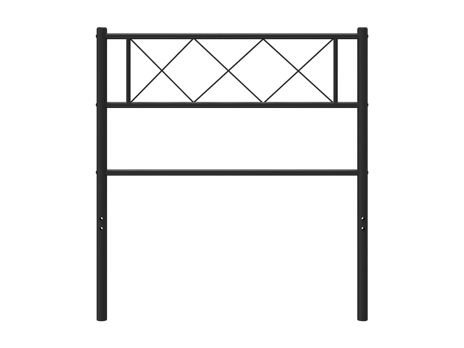 Tête de lit métal noir 100 cm