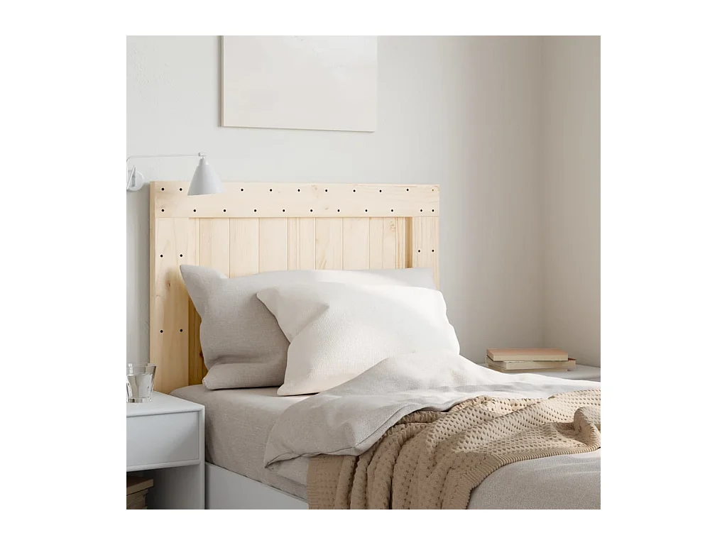 Tête de lit 80x104 cm bois massif de pin