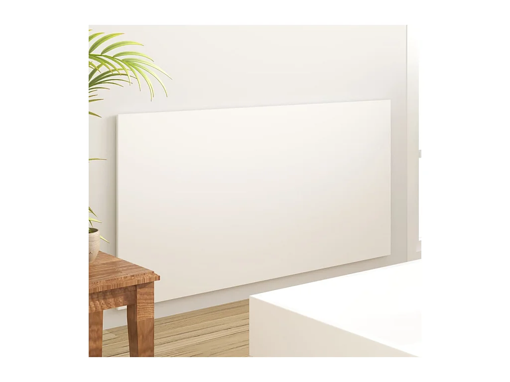 Tête de lit Blanc 160x1,5x80 cm Bois d'ingénierie