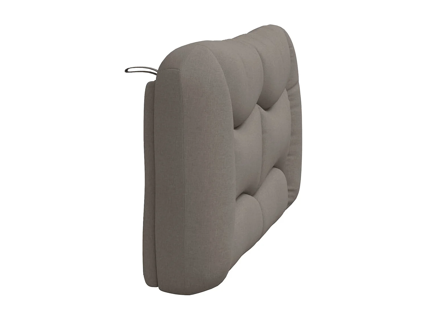 Coussin de tête de lit taupe 140 cm tissu