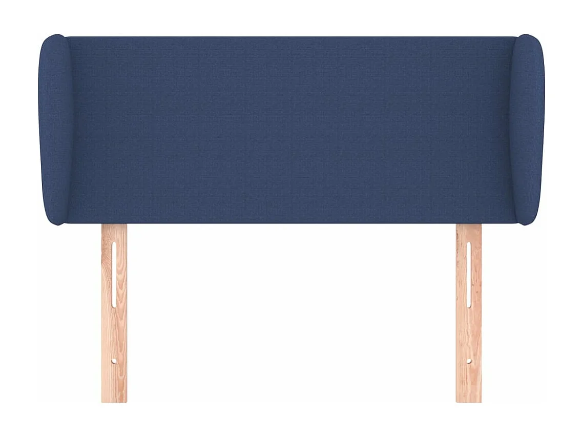 Tête de lit avec oreilles Bleu 93x23x78/88 cm Tissu