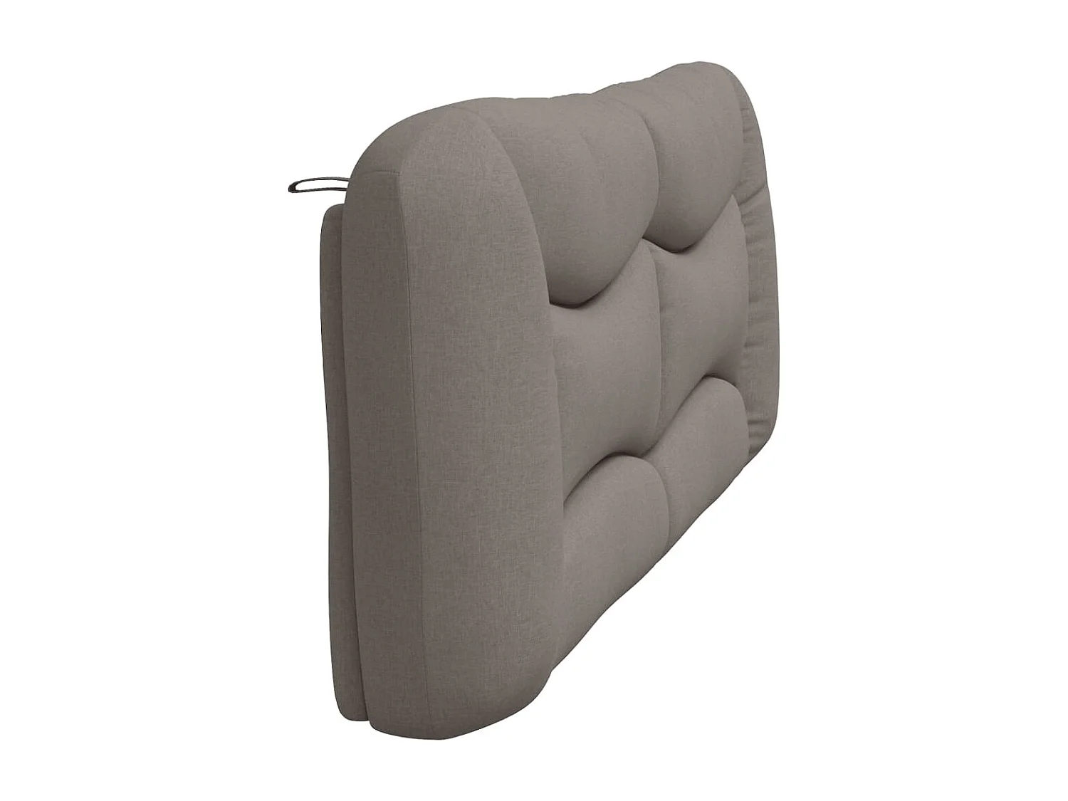 Cabecero de cama acolchado tela gris taupe 200 cm