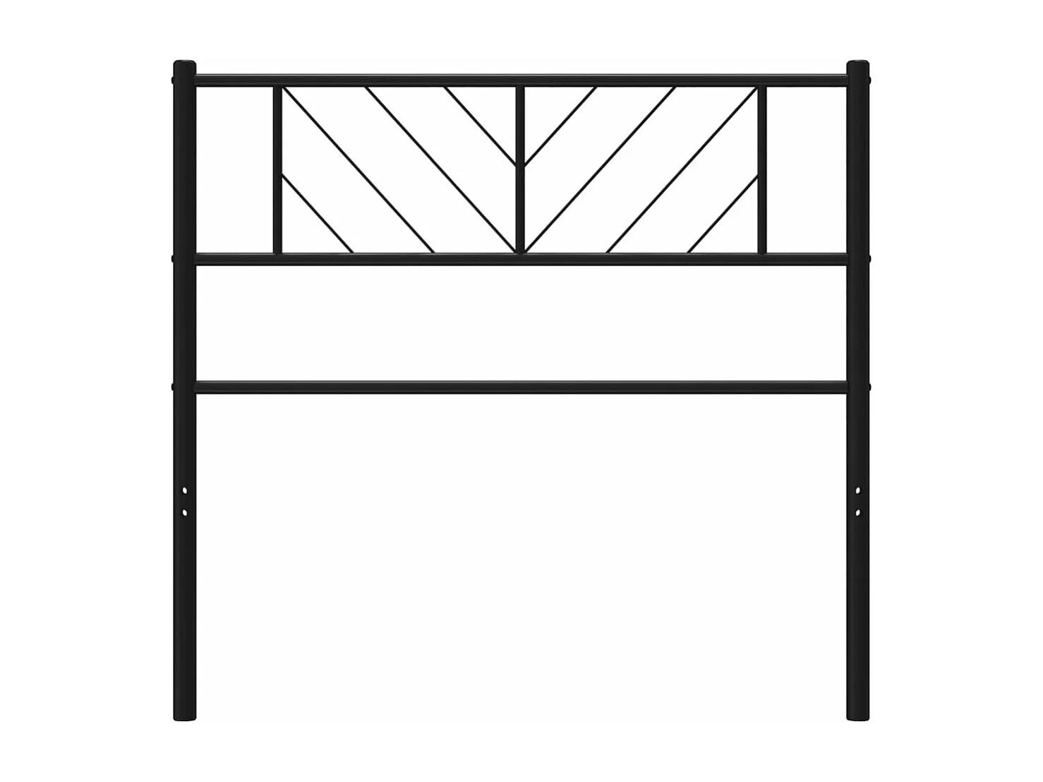 Cabeceira de cama 90 cm metal preto