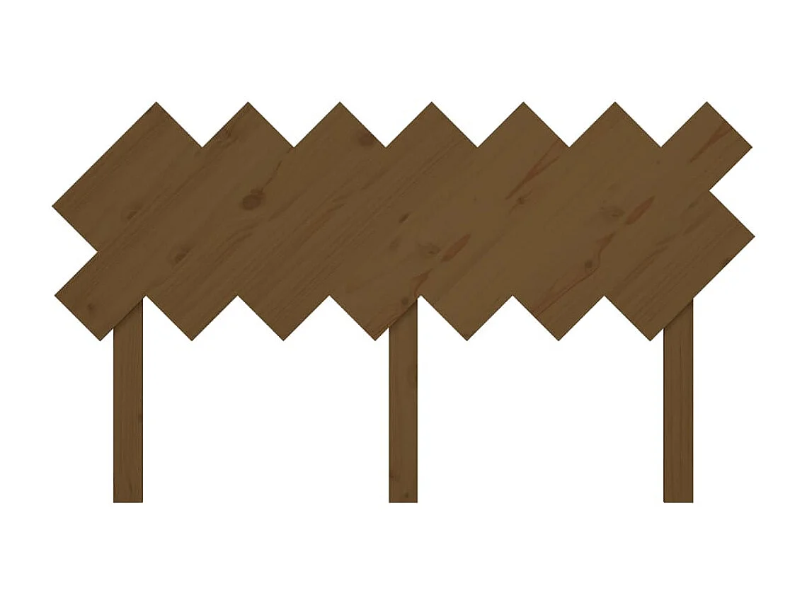 Cabeceira de cama 151,5x3x81 cm pinho maciço castanho mel