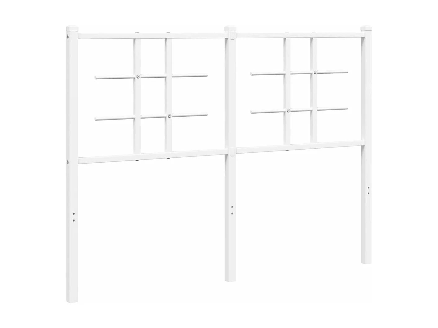 Tête de lit métal blanc 120 cm