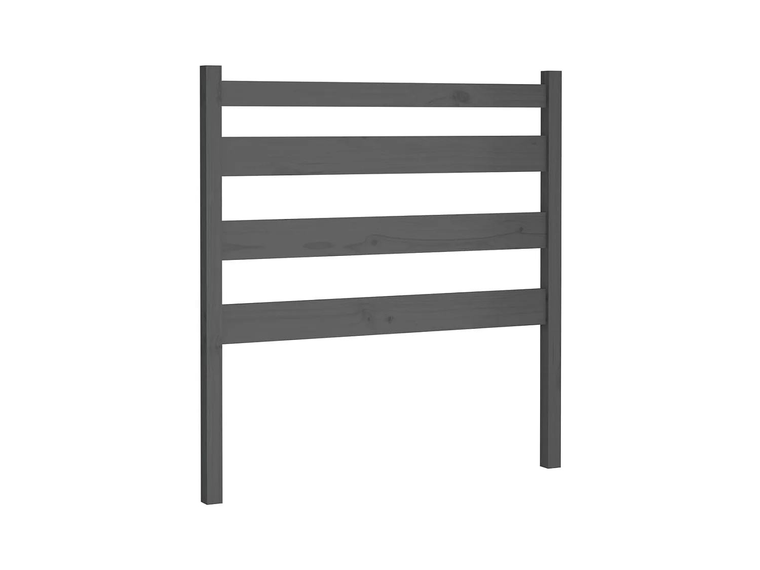 Cabecero de cama madera maciza de pino gris 96x4x100 cm