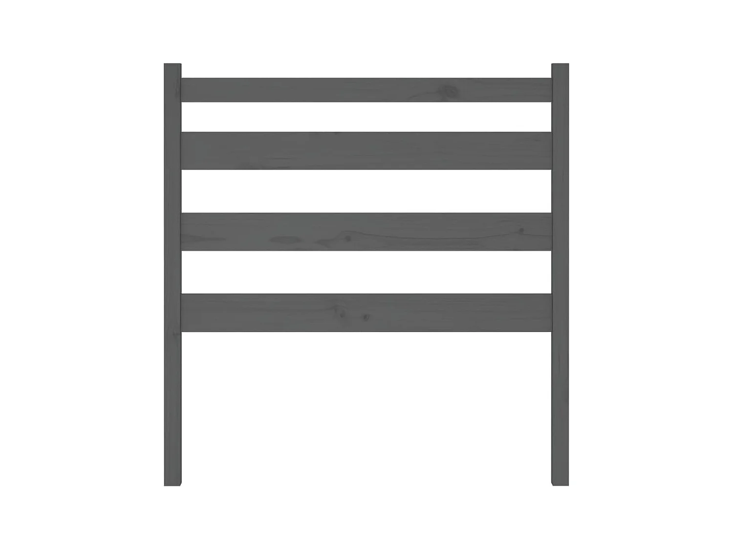 Cabecero de cama madera maciza de pino gris 96x4x100 cm