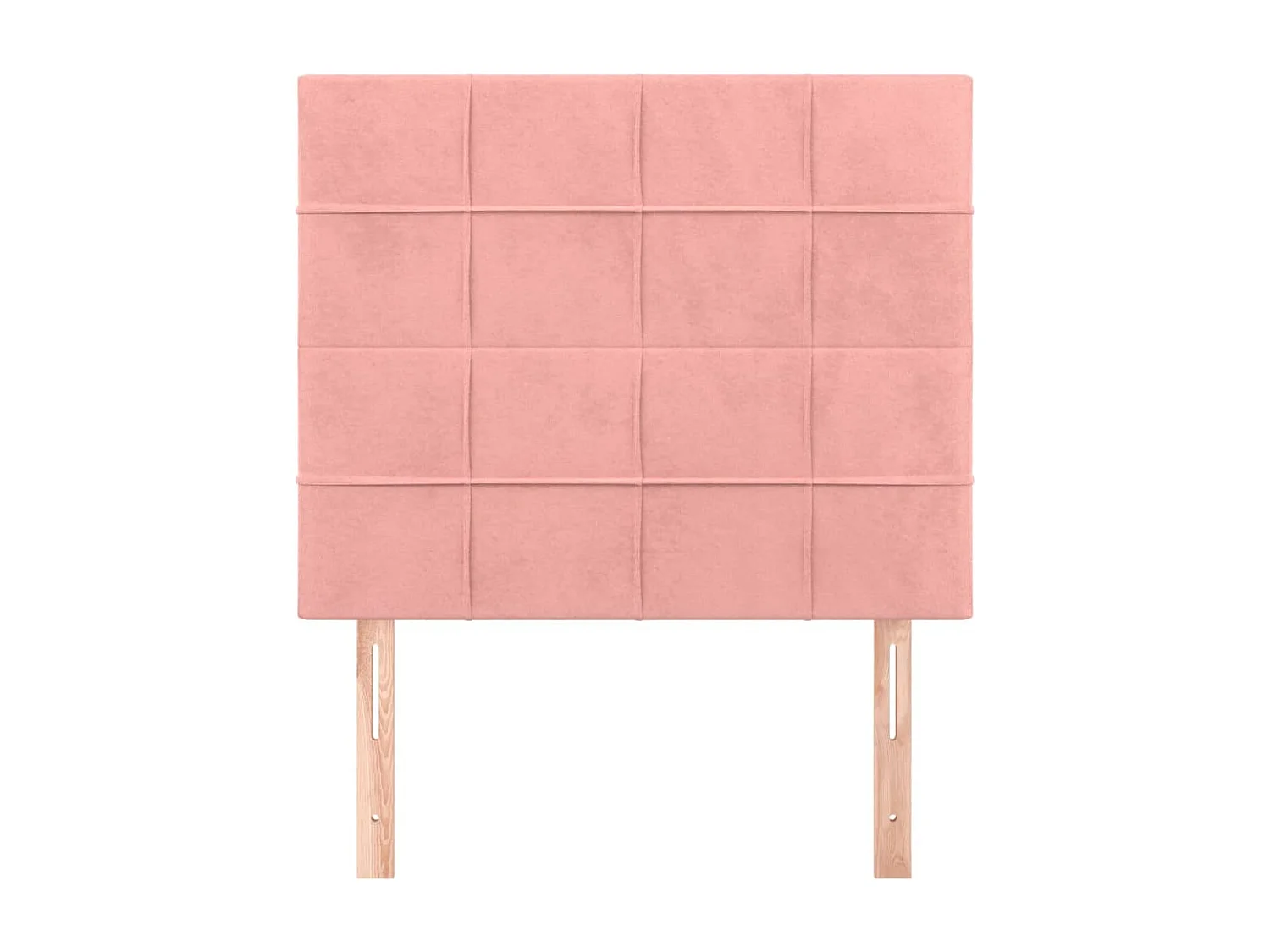 Tête de lit 2 pièces Rose 90x5x78/88 cm Velours