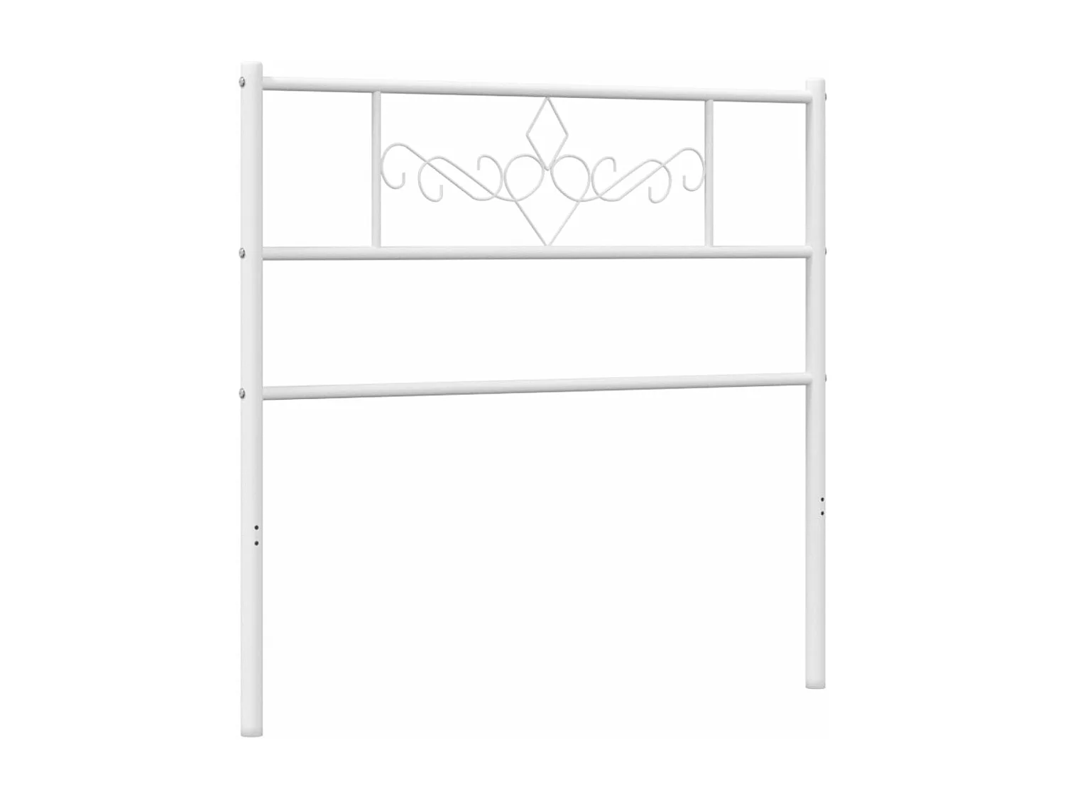 Cabeceira de cama 107 cm metal branco