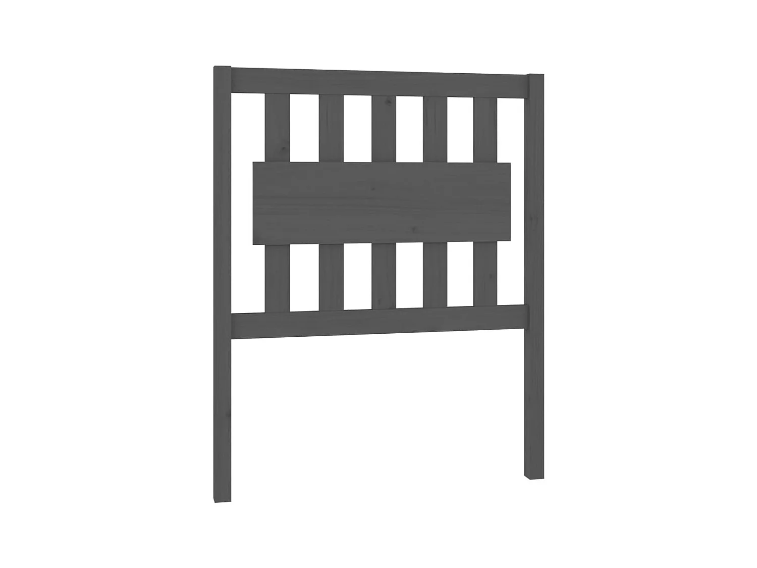 Tête de lit Gris 80,5x4x100 cm Bois massif de pin
