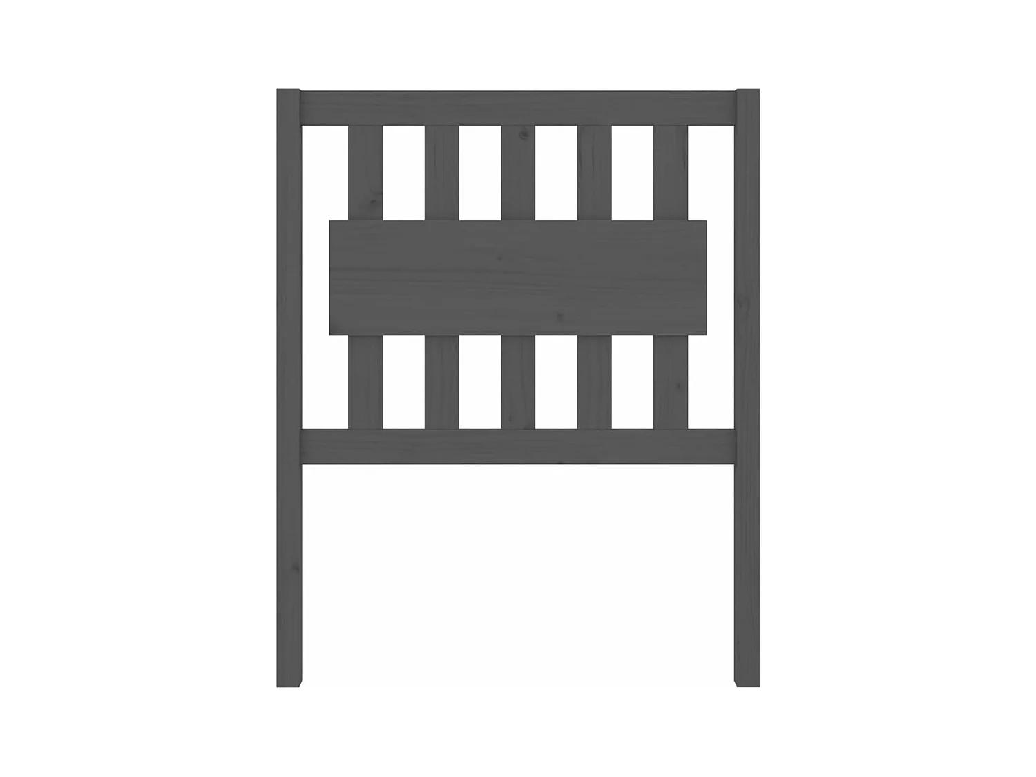 Tête de lit Gris 80,5x4x100 cm Bois massif de pin