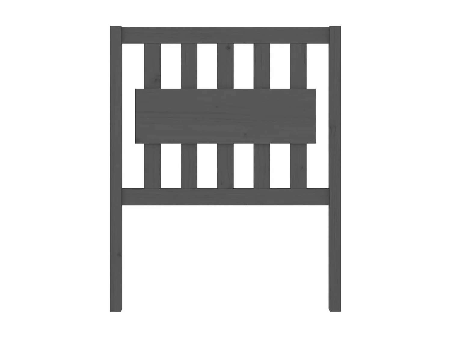 Tête de lit Gris 80,5x4x100 cm Bois massif de pin