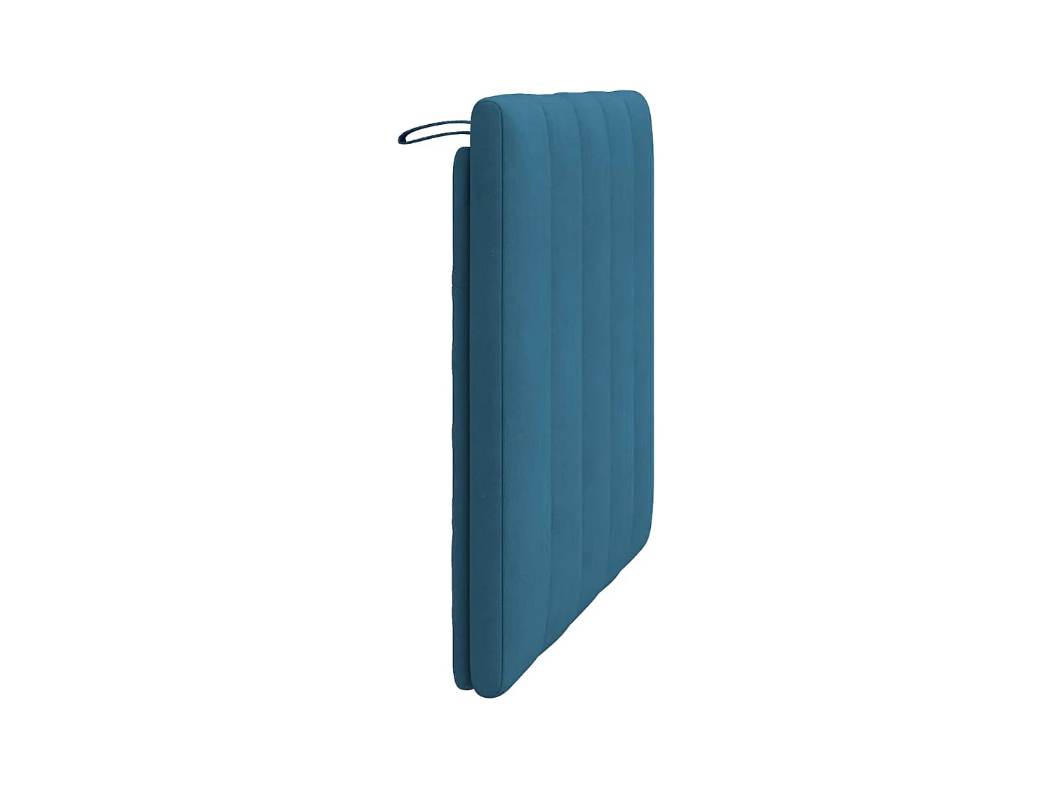 Tête de lit coussin bleu 90 cm velours