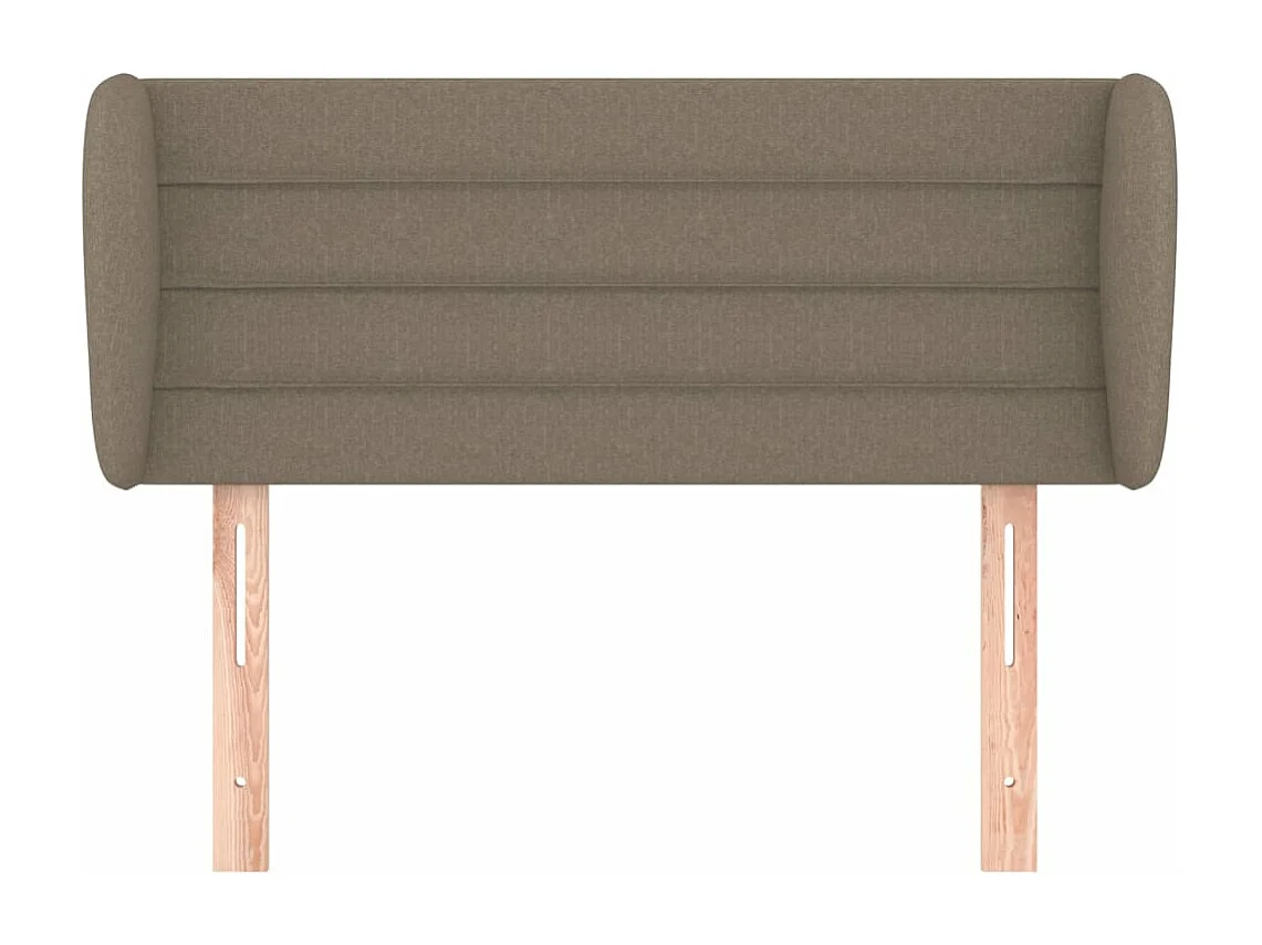 Tête de lit avec oreilles Taupe 103x23x78/88 cm Tissu