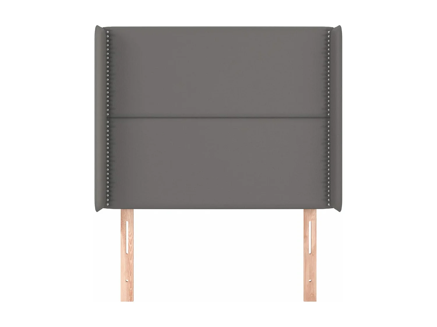 Tête de lit avec oreilles Gris 93x16x118/128 cm Similicuir