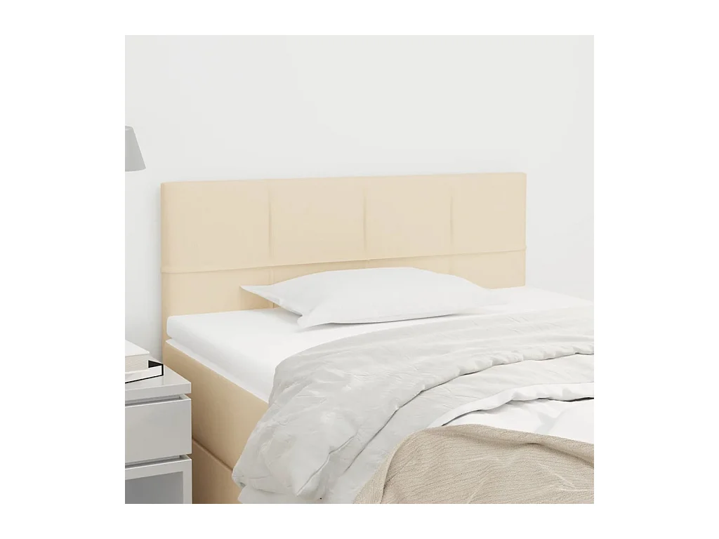 Tête de lit Crème 90x5x78/88 cm Tissu