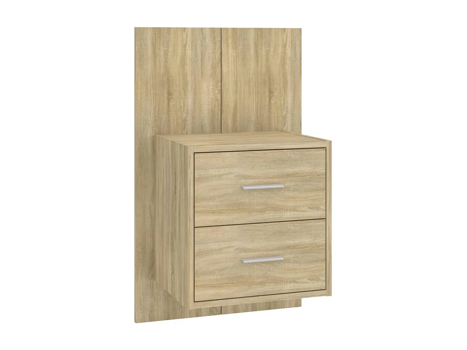 Tête de lit avec armoires Chêne sonoma Bois d'ingénierie