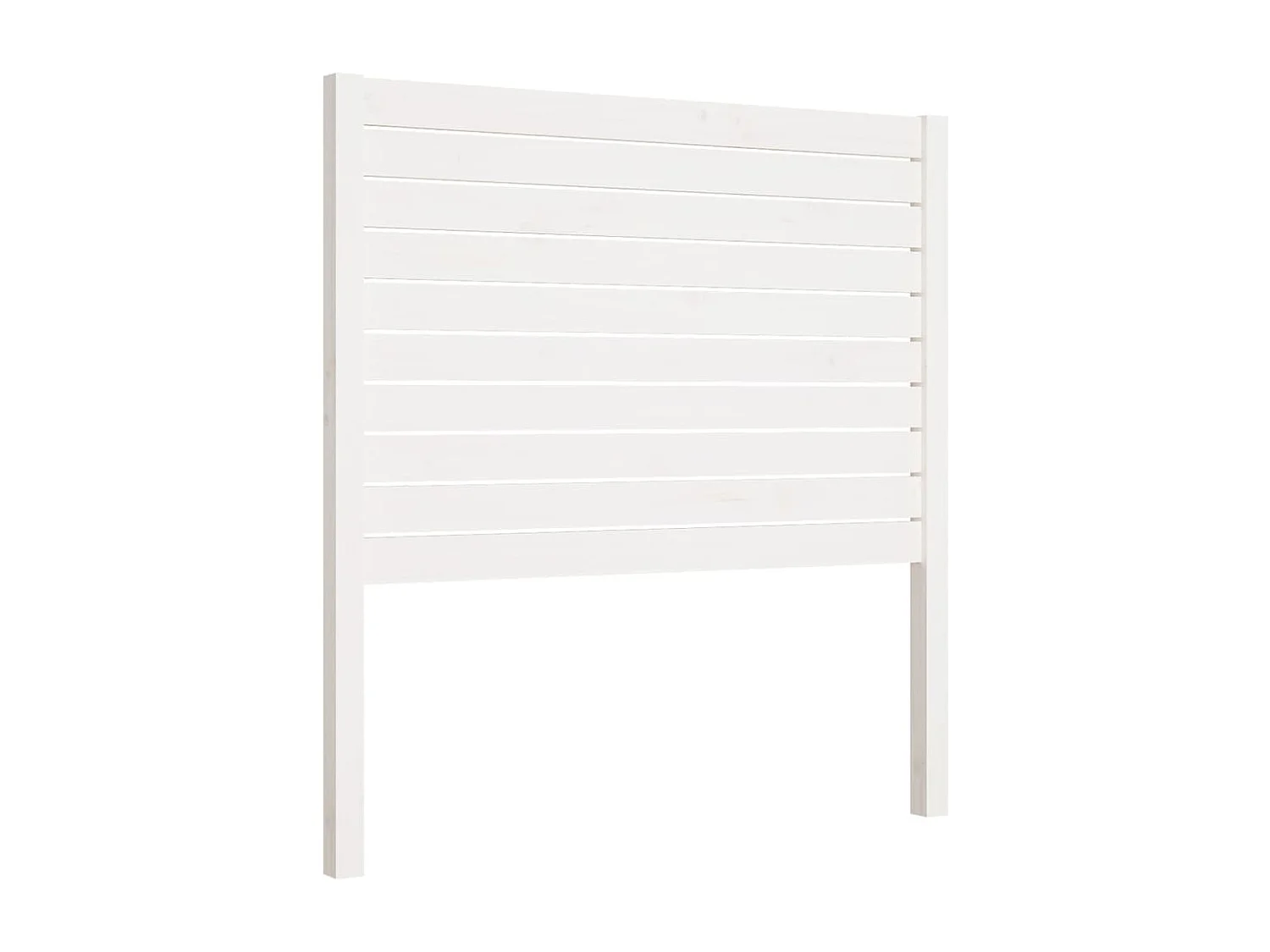 Tête de lit Blanc 96x4x100 cm Bois massif de pin