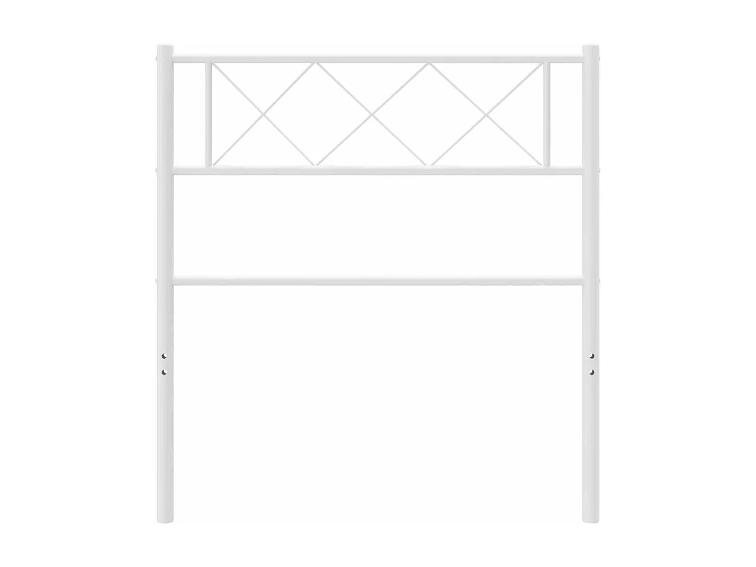 Cabeceira de cama 107 cm metal branco