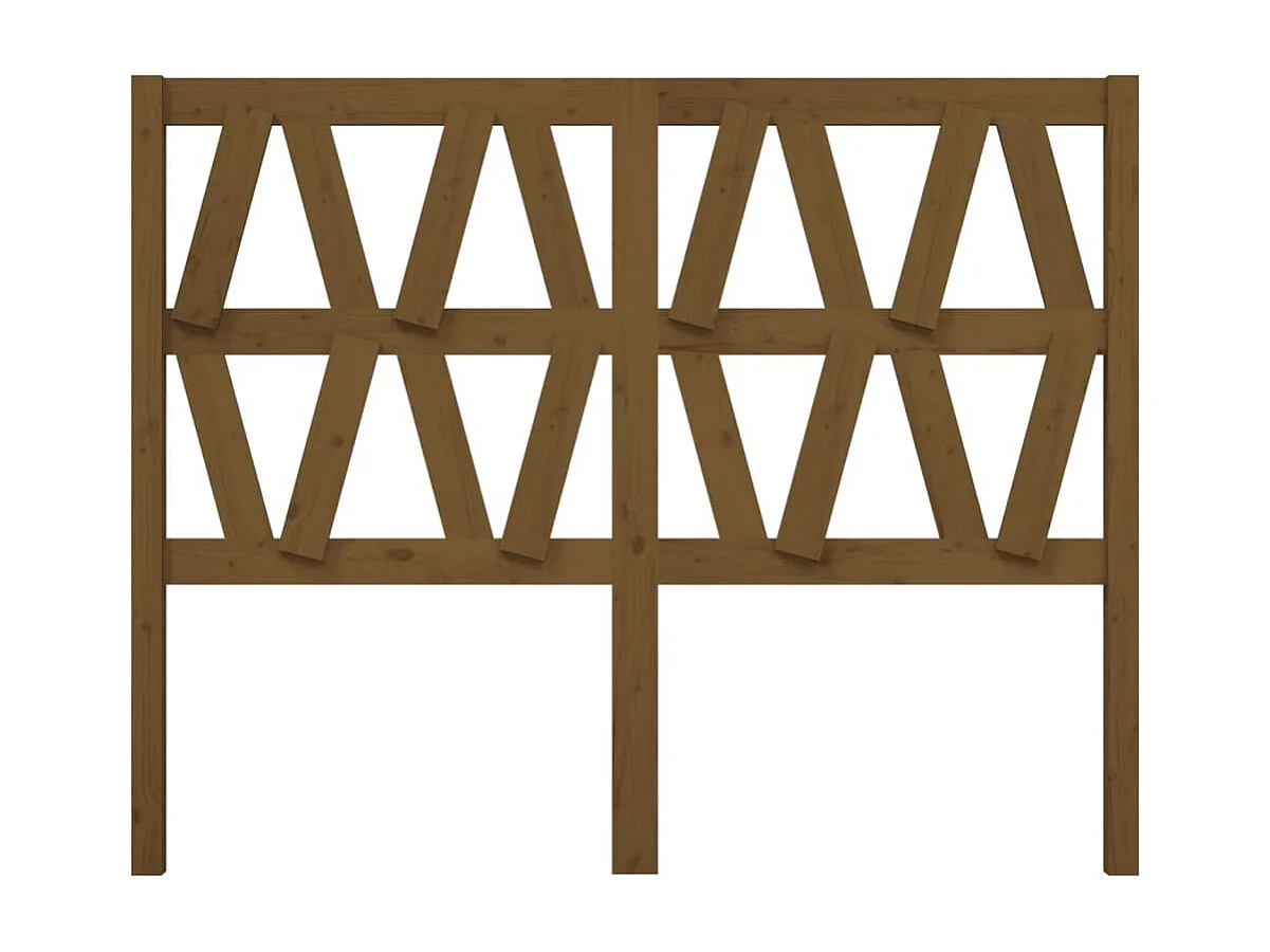 Tête de lit Marron miel 146x4x100 cm Bois massif de pin