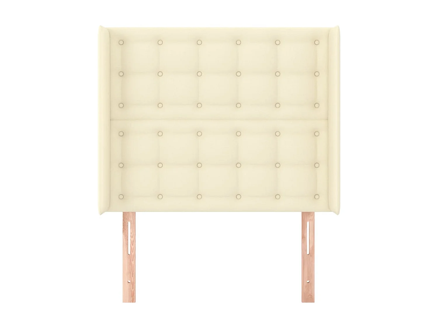 Tête de lit avec oreilles Crème 83x16x118/128 cm Similicuir