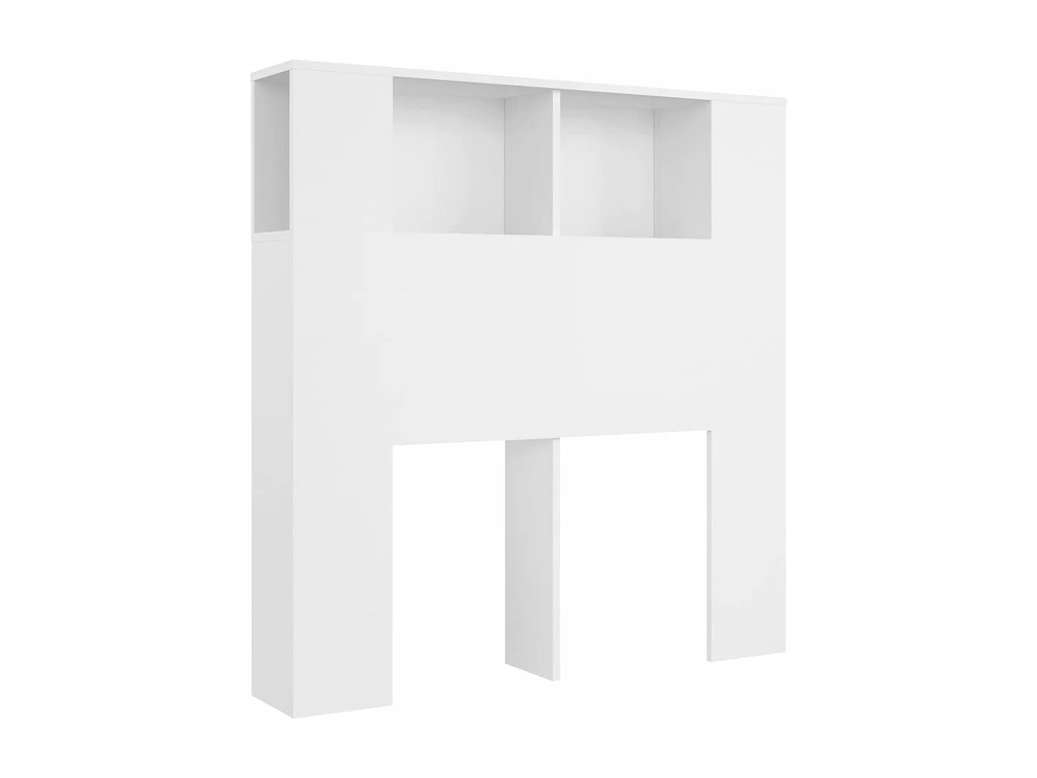 Armoire de tête de lit Blanc 100x18,5x104,5 cm