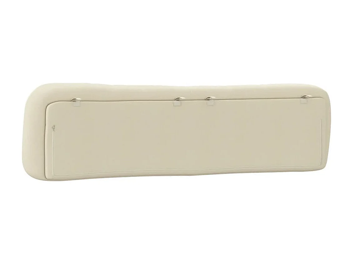 Tête de lit coussin crème 200 cm tissu