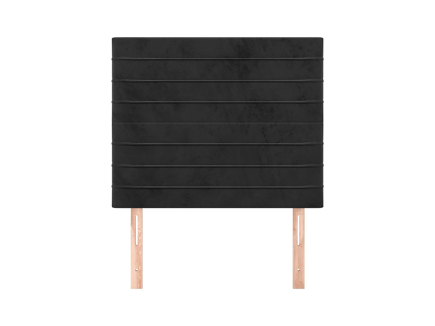 Tête de lit 2 pièces Noir 80x5x78/88 cm Velours