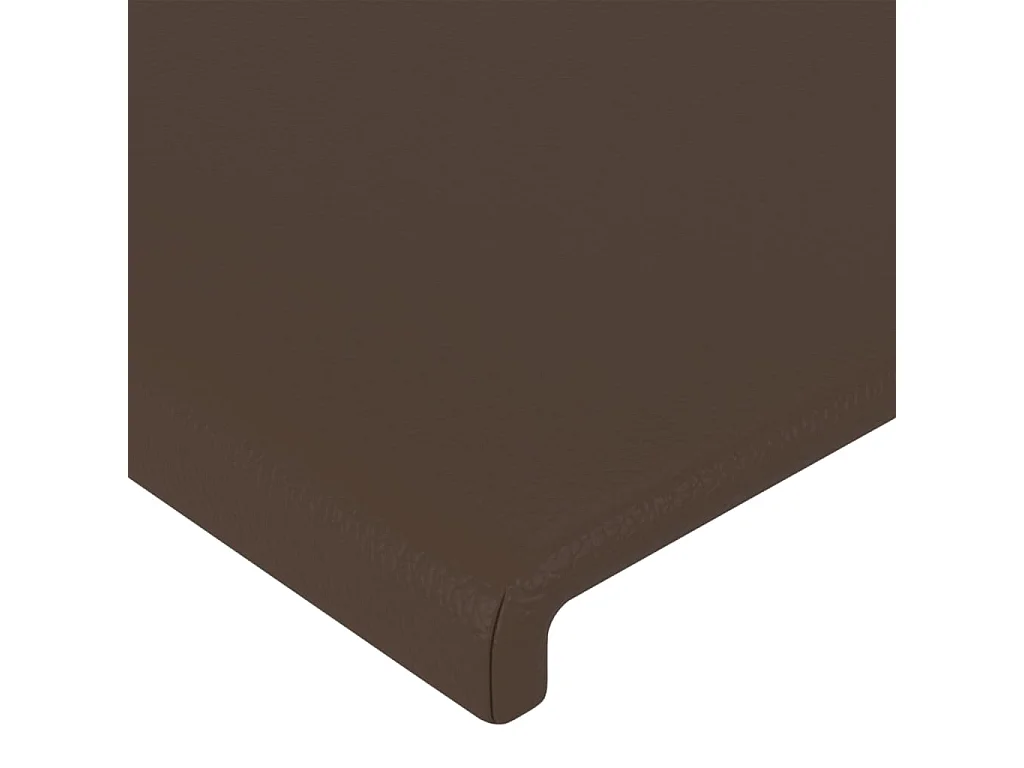 Tête de lit Marron 80x5x78/88 cm Similicuir