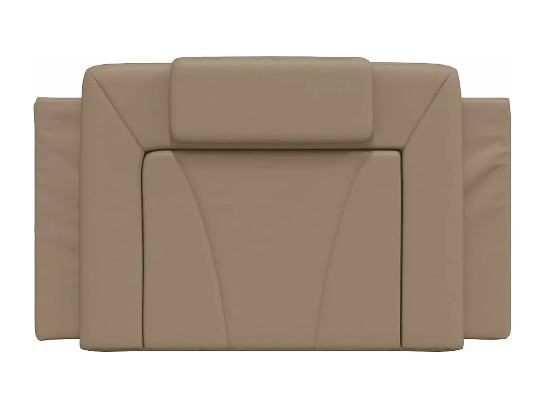 Tête de lit coussin cappuccino 80 cm similicuir