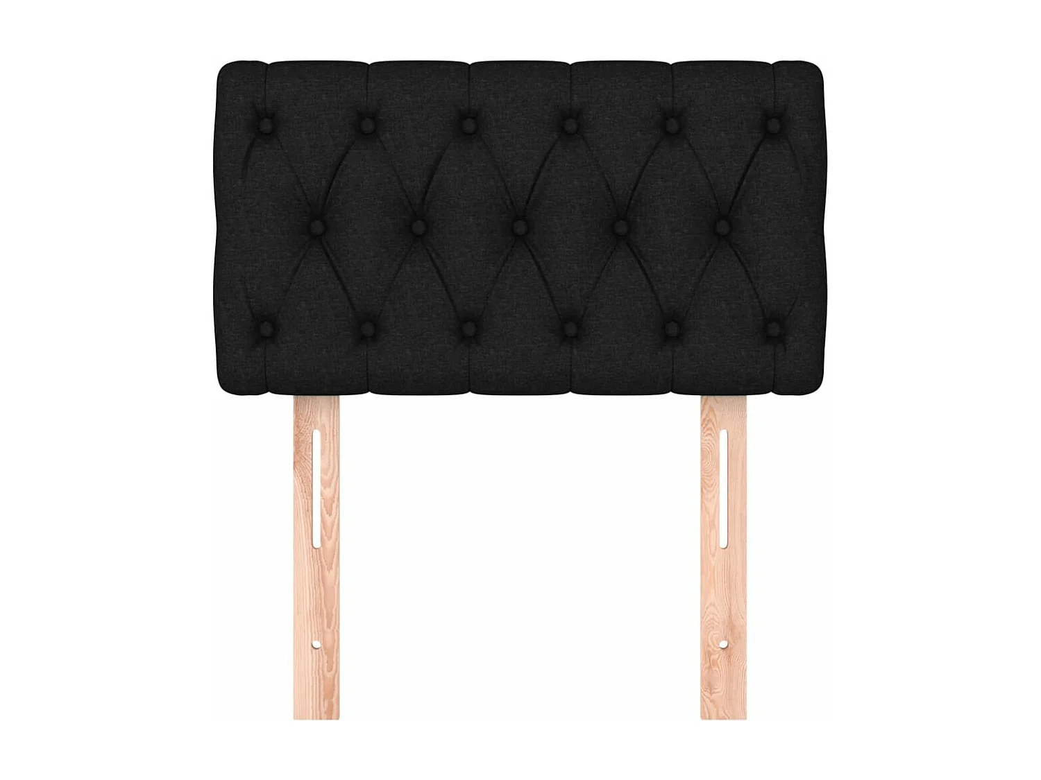 Tête de lit Noir 80x7x78/88 cm Tissu