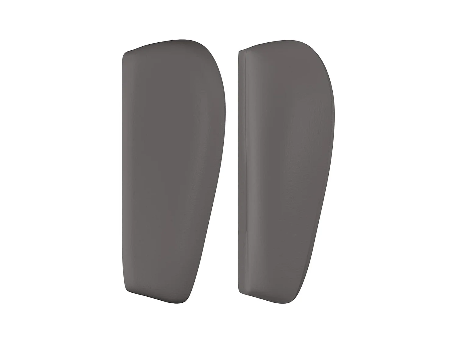 Tête de lit avec oreilles Gris 93x23x78/88 cm Similicuir