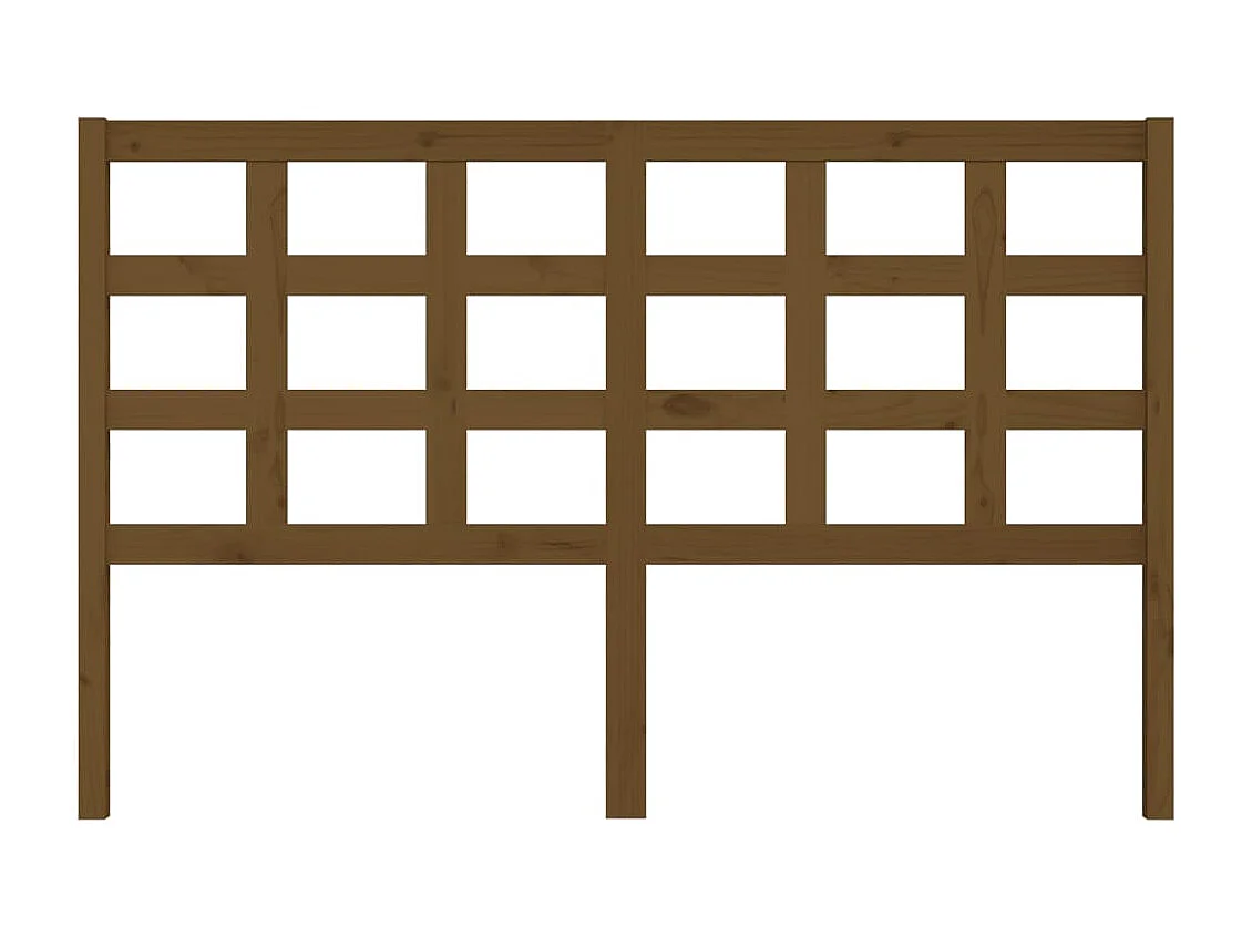 Tête de lit Marron miel 156x4x100 cm Bois massif de pin